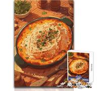 1000 Pieces Jigsaws Adults Puzzles Delicious Shepherd's Pie Illustration Unique Challenge Game Family Activities Birthday Gifts Size 50x75cm