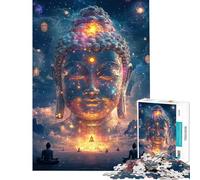 1000 Pieces Jigsaws Adults Puzzles Divine Enlightenment Cosmic Buddha Vision- Brain Teaser Game Toy Intellectual Game Birthday Gifts Wall Decoration (size 38x52cm)