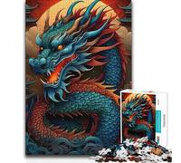 1000 Pieces Jigsaws Adults Puzzles Dragon Snake Legend Hand Speed Race Impossible Game for And from 14 Years And over (size 38x26cm)