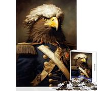 1000 Pieces Jigsaws Adults Puzzles Eagle Officer Educational Toy Gift Birthday for Educational Game Difficult And Challenge Size 38x26cm