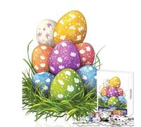 1000 Pieces Jigsaws Adults Puzzles Easter Eggs Nest Puzzles for Teenagers Staycation Kill Time Train Your Brain And Hands Unique Challenge Game (38x26cm)