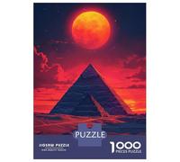 1000 Pieces Jigsaws Adults Puzzles Egyptian Pyramid Sunset Puzzle for Adults Brain Teaser Game Pattern Assembly Difficult And Challenge 38x26cm/1000pcs
