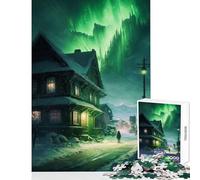 1000 Pieces Jigsaws Adults Puzzles Emerald Sky Jigsaws for Adults Puzzle Analysis And Logic Difficult And Challenge Educational Family Game (38x26cm)