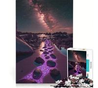 1000 Pieces Jigsaws Adults Puzzles Enchanted Beach Road, Educational Toy, Difficult And Challenge, Wishlist with Santa Claus 38x26cm