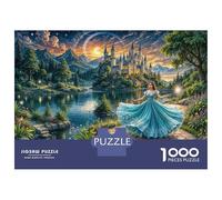 1000 Pieces Jigsaws Adults Puzzles Enchanted Castle Fantasy Landscape Jigsaws for Adults Hands-on Game Analysis And Logic Difficult And Challenge 70x50cm/1000pcs