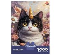 1000 Pieces Jigsaws Adults Puzzles Enchanted Feline Starlight Jigsaw for Adults Fun Games Staycation Kill Time Unique Gifts for Birthday And Christmas 70x50cm/1000pcs