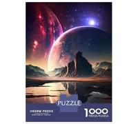 1000 Pieces Jigsaws Adults Puzzles Ethereal Twilight Puzzle for Adults Relax Games Birthday Present Parent-child Interaction 38x26cm/1000pcs