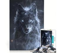 1000 Pieces Jigsaws Adults Puzzles Ethereal Wolf, Educational Games, Analysis And Logic, Birthday Present,Travel Gifts, 38x26cm