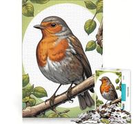 1000 Pieces Jigsaws Adults Puzzles European Robin, Educational Games, Analysis And Logic, Birthday Present,Travel Gifts, 50x75cm