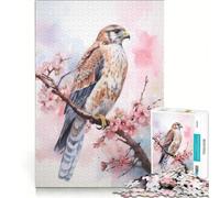 1000 Pieces Jigsaws Adults Puzzles Falcon Bird Watercolor, Educational Toy, Difficult And Challenge, Wishlist with Santa Claus 38x52cm