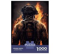 1000 Pieces Jigsaws Adults Puzzles Firefighter Job Puzzle for Adults Relax Games Birthday Present Parent-child Interaction 70x50cm/1000pcs
