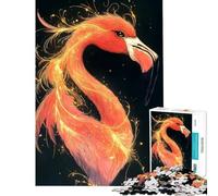 1000 Pieces Jigsaws Adults Puzzles Flaming Glow Animal Difficult And Challenge Improve Memory Anti-Stress Toys for And from 14 Years And over (50x75cm)