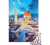 1000 Pieces Jigsaws Adults Puzzles Florence Cathedral Painting-7 Adult Puzzles Anti-Stress Toys Difficult Challenge Difficult And Challenge 38x26cm/1000pcs