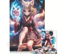 1000 Pieces Jigsaws Adults Puzzles Fox Spirits Enchanted Nig, Educational Game, Difficult Hard, Birthday And Unique Gifts 38X52CM