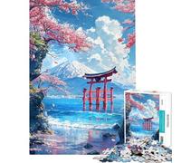 1000 Pieces Jigsaws Adults Puzzles Fuji's Waterside Sanctuary Jigsaw Puzzle Hands-on Game Staycation Kill Time Unique Gifts for Birthday And Christmas (Size 50x75cm)