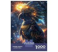 1000 Pieces Jigsaws Adults Puzzles Galactic Parrot Art Print Adult Jigsaw Anti-Stress Toys Presents for Women for Is Ideal As A Gift 38x26cm/1000pcs