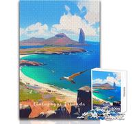 1000 Pieces Jigsaws Adults Puzzles Galapagos Islands Natural Unique Challenge Game Family Activities Birthday Gifts Size 50x75cm