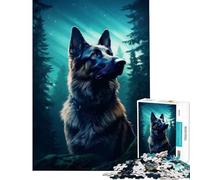 1000 Pieces Jigsaws Adults Puzzles German Shepherd Dog Learning Educational Toys Relax Games Tough Challenge Great Gifts And Toys (Size 50x75cm)