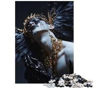 1000 Pieces Jigsaws Adults Puzzles Gift Fallen Angel with Gold Difficult And Challenge Enhance Memory DIY Toys for 14+ Puzzle Game Offered (38x26cm)