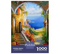 1000 Pieces Jigsaws Adults Puzzles Gifts A Beautiful Courtyard Jigsaw for Adults Family Games Birthday Present Birthday Present, Gifts, 38x26cm/1000pcs