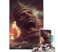 1000 Pieces Jigsaws Adults Puzzles Gifts A Nightmare Adrift on The Sea Jigsaw Puzzle DIY Toys Perfect Decoration Educational Challenge (Size 75x50cm)