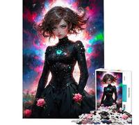 1000 Pieces Jigsaws Adults Puzzles Gifts A Rose And A Mystery Jigsaw Brain Teaser Game Staycation Kill Time Birthday Present, Gifts, (Size 50x75cm)