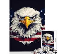 1000 Pieces Jigsaws Adults Puzzles Gifts American Eagle DIY Toys Gift For Birthdays Educational Games Challenging To Complete Size 38x26cm