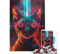 1000 Pieces Jigsaws Adults Puzzles Gifts Ancient Cat Ritual Challenging To Complete Difficult Challenge Family Games for 14+ Puzzle Game Offered (50x75cm)