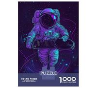 1000 Pieces Jigsaws Adults Puzzles Gifts Astronaut DJ in Space Puzzles for Adults Brain Teaser Game Analysis And Logic Birthday Present, Gifts, 38x26cm/1000pcs