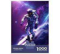 1000 Pieces Jigsaws Adults Puzzles Gifts Astronaut Surfing Galaxy Puzzle for Adults Relax Games For Family Fun Gifts for Friends And Family 70x50cm/1000pcs