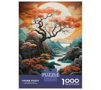 1000 Pieces Jigsaws Adults Puzzles Gifts Autumnal Landscape with River Jigsaw Puzzle Relaxing Games Difficult Hard Birthday Present, Gifts, 52x38cm/1000pcs