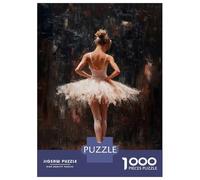 1000 Pieces Jigsaws Adults Puzzles Gifts Ballet Dancer in Spotlight Red Curtain Call Ballet’s Final Bow Teenager Puzzles Family Games But Fun And Humorous Birthday Present, Gifts, 38x26cm/1000pcs