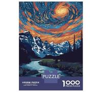 1000 Pieces Jigsaws Adults Puzzles Gifts Banff Canada Landscape Art Puzzles for Adults Brain Teaser Game Analysis And Logic Birthday Present, Gifts, 38x26cm/1000pcs