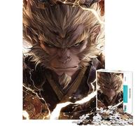 1000 Pieces Jigsaws Adults Puzzles Gifts Black Myth Wukong Portrait Help The Brain Exercise But Fun And Humorous Educational Game for Age 14+ Game (38x26cm)