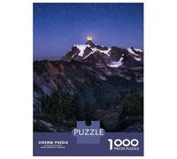 1000 Pieces Jigsaws Adults Puzzles Gifts Blood Moon over Shuksan Puzzles for Adults Brain Teaser Game Analysis And Logic Birthday Present, Gifts, 38x26cm/1000pcs