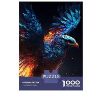 1000 Pieces Jigsaws Adults Puzzles Gifts Blue Phoenix Puzzles for Adults Fun Games Staycation Kill Time Birthday Present, Gifts, 38x26cm/1000pcs