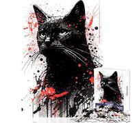 1000 Pieces Jigsaws Adults Puzzles Gifts Bombay Cat Painting DIY Toys Art Work Gift Educational Game Artists' Collection, Fine Arts (Size 38x26cm)