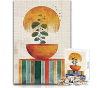 1000 Pieces Jigsaws Adults Puzzles Gifts Botanical Sunset Stress Reliever Brain Teaser Game Great Gifts And Toys (size 50x75cm)