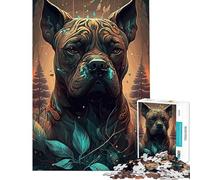 1000 Pieces Jigsaws Adults Puzzles Gifts Boxer Dog Jigsaw 1000 Piece Educational Toy Tough Challenge for Is Ideal As A Gifts (38x26cm)