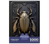 1000 Pieces Jigsaws Adults Puzzles Gifts Bug Gold Dark Deco Puzzles for Adults Fun Games Staycation Kill Time Birthday Present, Gifts, 70x50cm/1000pcs