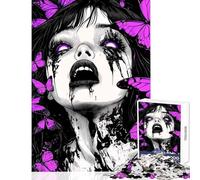 1000 Pieces Jigsaws Adults Puzzles Gifts Butterfly Swarm Gothic Vibes Family Game Staycation Kill Time Educational Toy for Is Ideal As A Gifts (75X50CM)