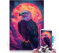 1000 Pieces Jigsaws Adults Puzzles Gifts “Celestial Eagle of Solar Glow” Made of wood,Suitable for ages 14 and up Family Fun Interesting Stress Reduction Gifts。size:50x75cm/14.96x20.47inch