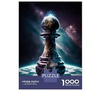 1000 Pieces Jigsaws Adults Puzzles Gifts Chess Universe Jigsaw for Adults Brain Teaser Game Perfect Decoration Challenging To Complete 70x50cm/1000pcs