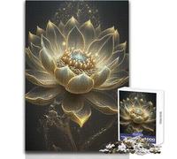1000 Pieces Jigsaws Adults Puzzles Gifts Cosmic Bloom Black Lotus Calming Enjoyable Free Time Premium Accurate Cut Play Toy Size 50x75cm