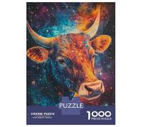 1000 Pieces Jigsaws Adults Puzzles Gifts Cosmic Bull Puzzles for Adults Brain Teaser Game Analysis And Logic Birthday Present, Gifts, 70x50cm/1000pcs
