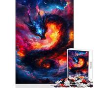 1000 Pieces Jigsaws Adults Puzzles Gifts Cosmic Dragon Educational Game Staycation Kill Time Home Decoration Toys for Is Ideal As A Gifts (75X50CM)