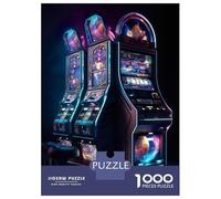 1000 Pieces Jigsaws Adults Puzzles Gifts Cosmic Slot Machine Puzzle for Adults Relax Games Hand Speed Race Birthday Present, Gifts, 70x50cm/1000pcs