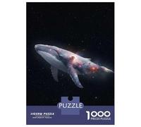 1000 Pieces Jigsaws Adults Puzzles Gifts Cosmic Whale in Starry Space Jigsaw Puzzle DIY Toys A Work of Art Gifts for Friends And Family 52x38cm/1000pcs