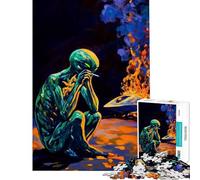 1000 Pieces Jigsaws Adults Puzzles Gifts Crash Landed Challenging To Complete Difficult Challenge Family Games for 14+ Puzzle Game Offered (50x75cm)