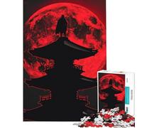 1000 Pieces Jigsaws Adults Puzzles Gifts Crimson Moon Vigil Jigsaw 1000 Piece Educational Toy Tough Challenge for Is Ideal As A Gifts (38x52cm)